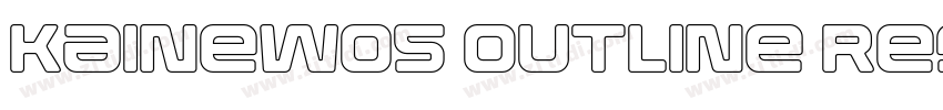 KaineW05 Outline Reg字体转换